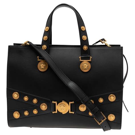 versace large signature handbag|authentic versace handbags.